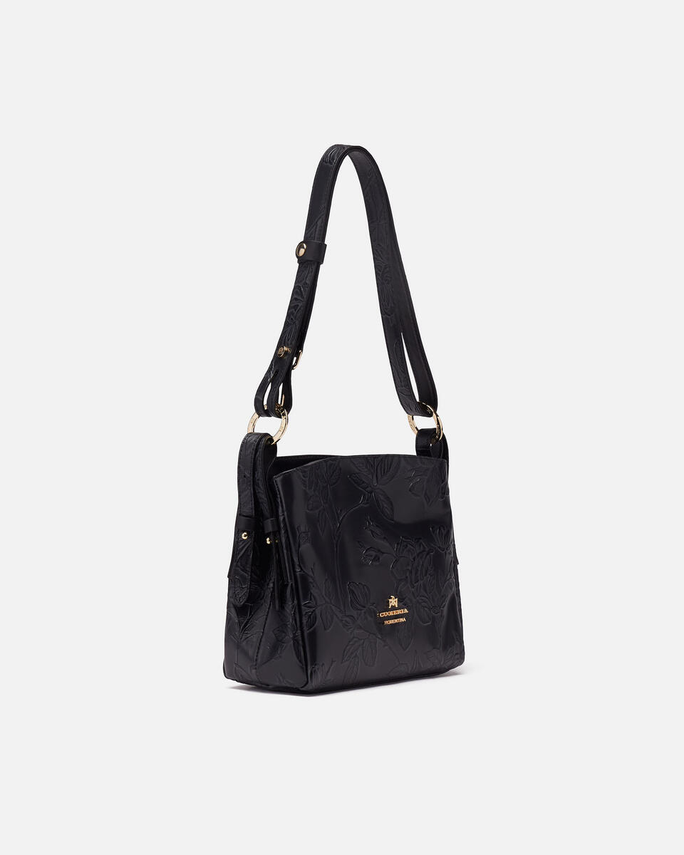 Small hobo bag Black  - Shoulder Bags - Women's Bags - Bags - Cuoieria Fiorentina