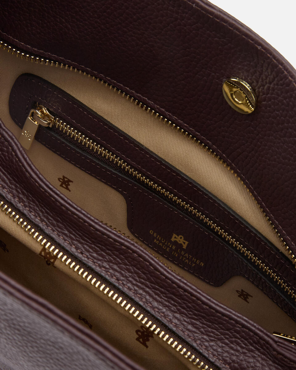 HOBO BAG Coffee  - Shoulder Bags - Women's Bags - Bags - Cuoieria Fiorentina