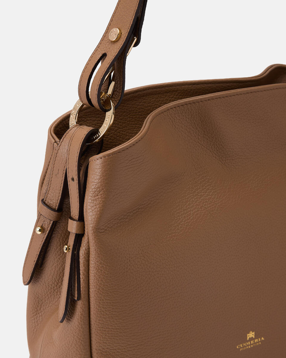 HOBO BAG Desert  - Shoulder Bags - Women's Bags - Bags - Cuoieria Fiorentina