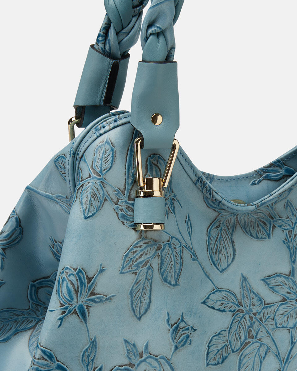 SHOPPING BAG Light blue  - Shoulder Bags - Women's Bags - Bags - Cuoieria Fiorentina