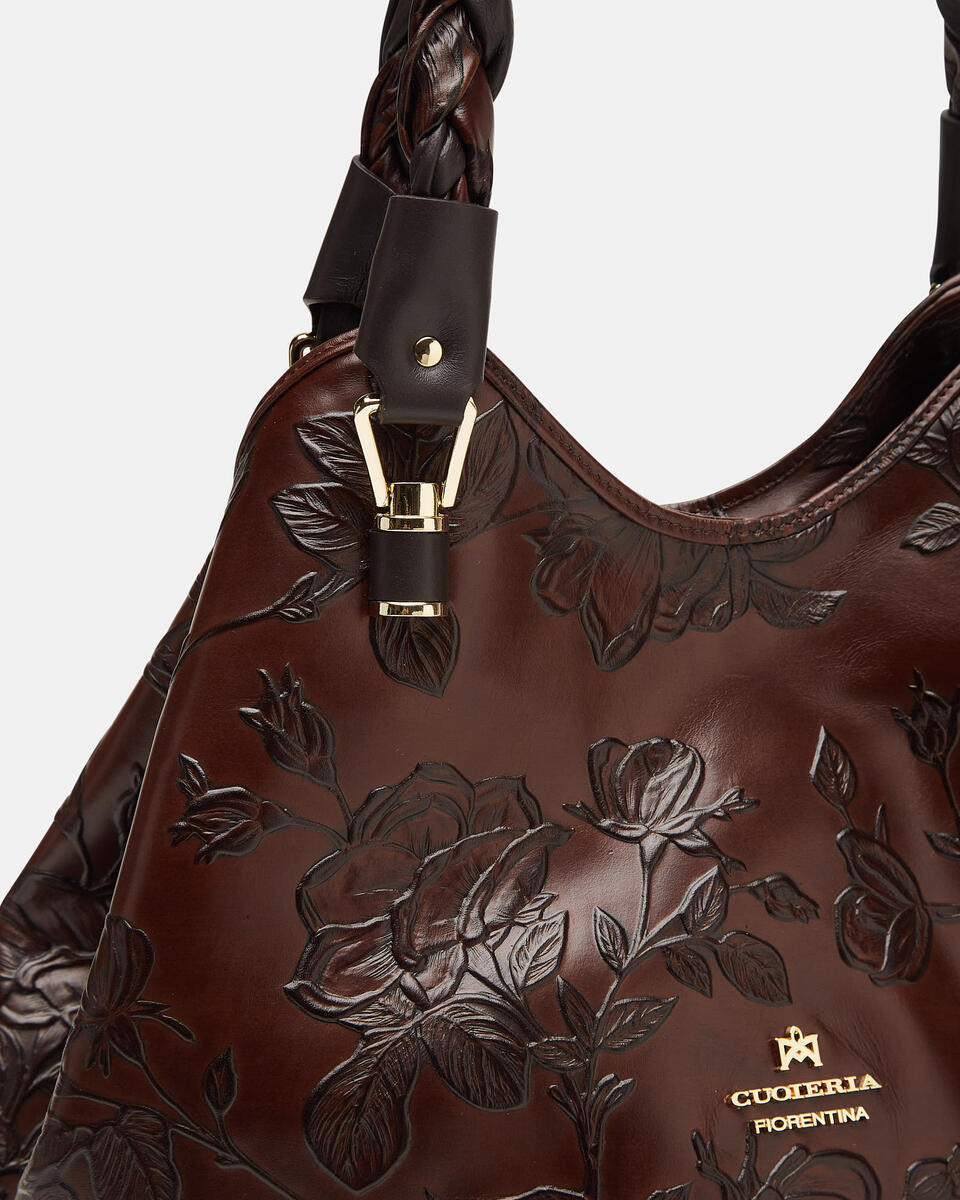 SHOPPING BAG Mahogany  - Shoulder Bags - Women's Bags - Bags - Cuoieria Fiorentina