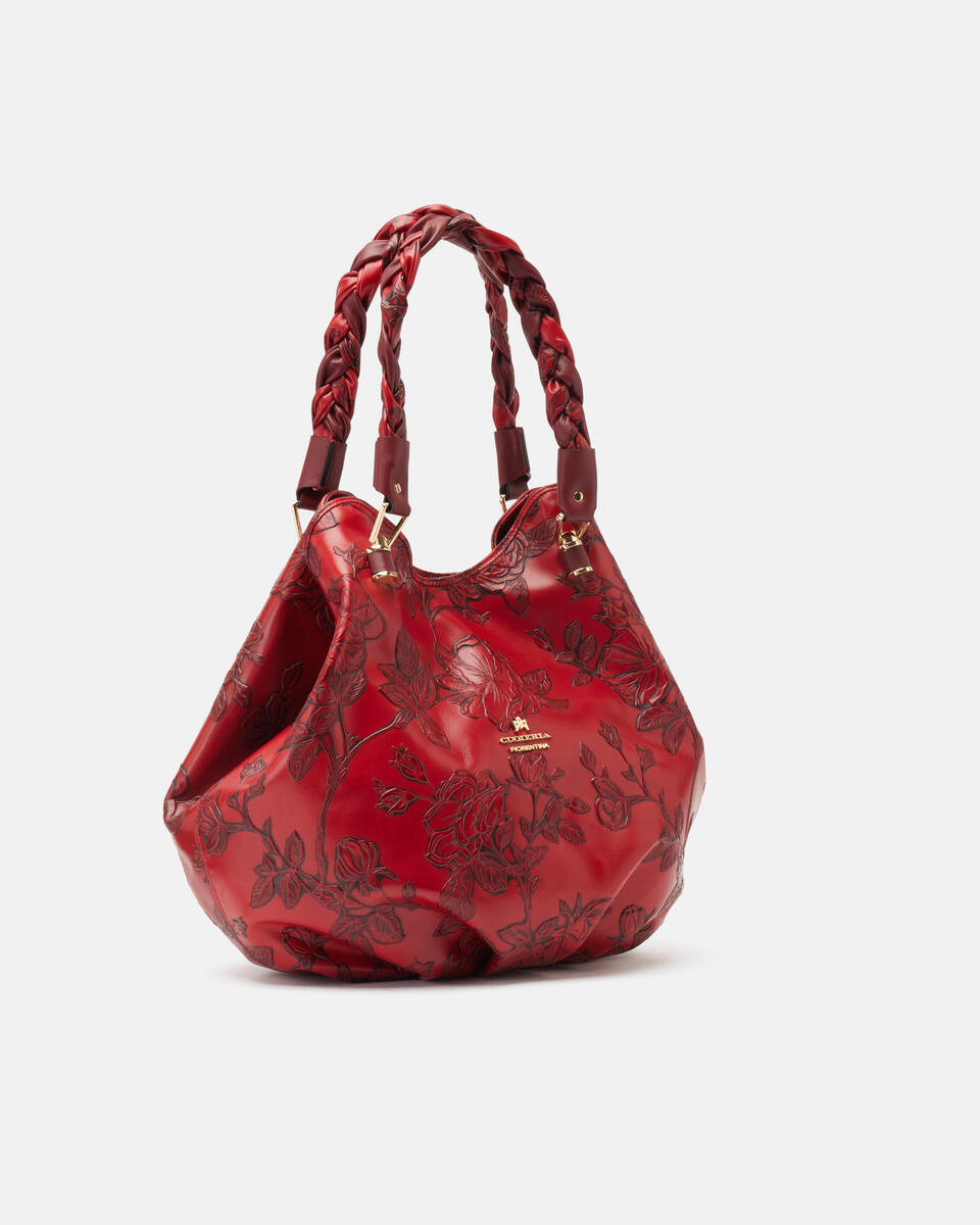 SHOPPING BAG Red  - Shoulder Bags - Women's Bags - Bags - Cuoieria Fiorentina