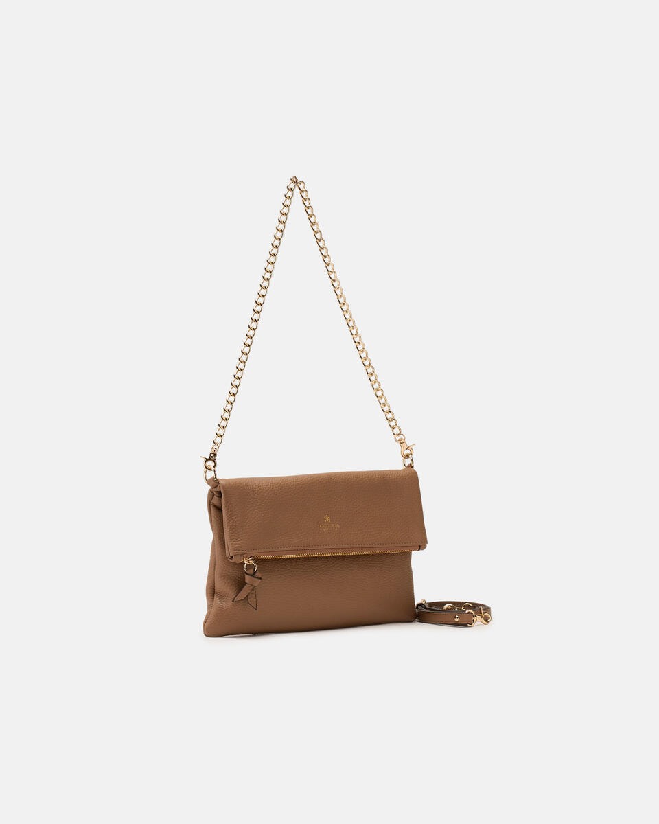 Velvet Borsa a tracolla reversibile condoppia bandoliera in metallo Desert  - Tracolla - Borse Donna - Borse - Cuoieria Fiorentina