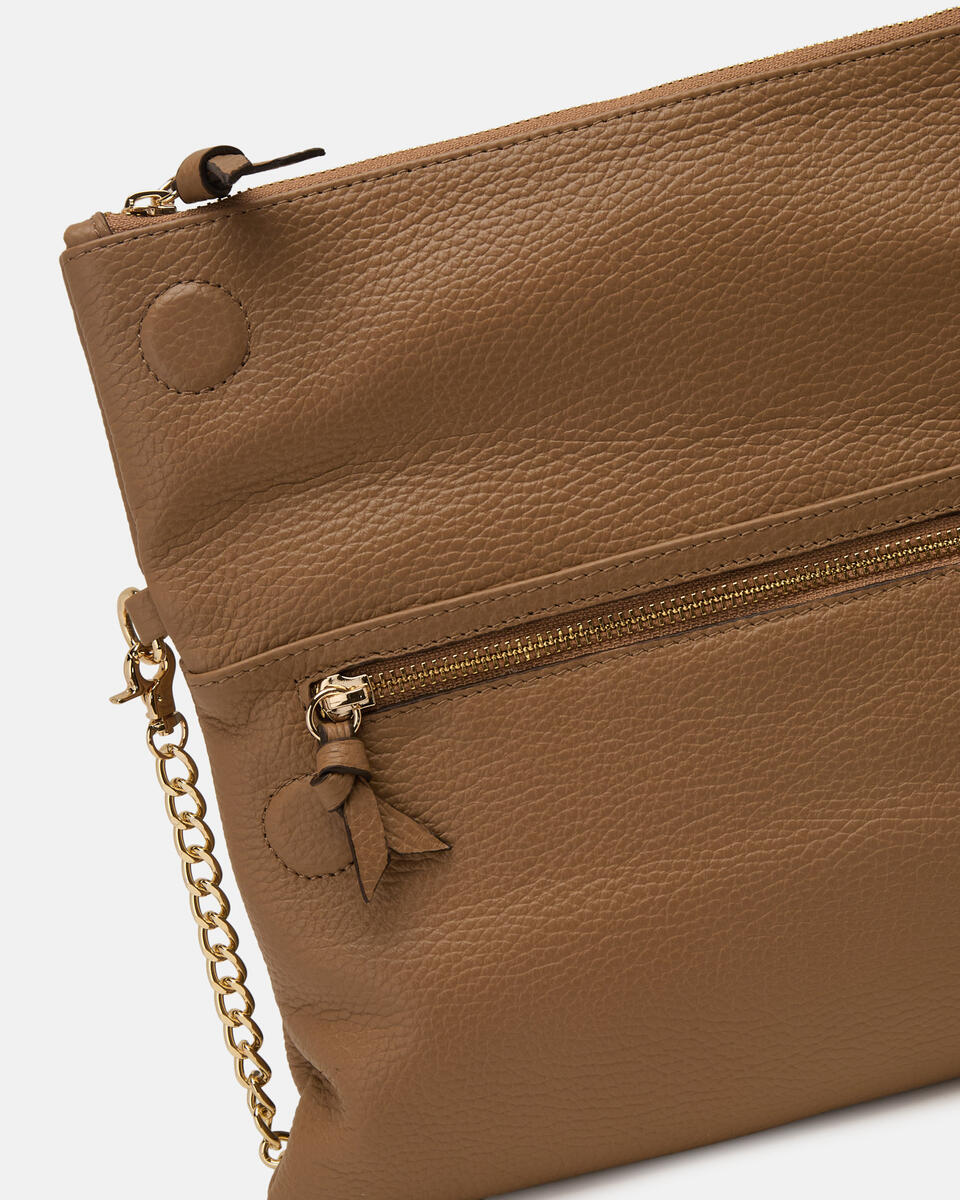Velvet Borsa a tracolla reversibile condoppia bandoliera in metallo Desert  - Tracolla - Borse Donna - Borse - Cuoieria Fiorentina