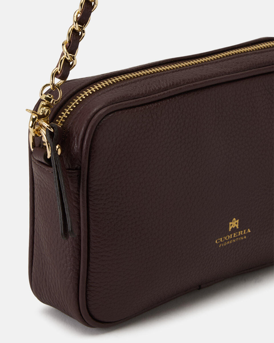 Camera bag Coffee  - Mini Bags - Women's Bags - Bags - Cuoieria Fiorentina
