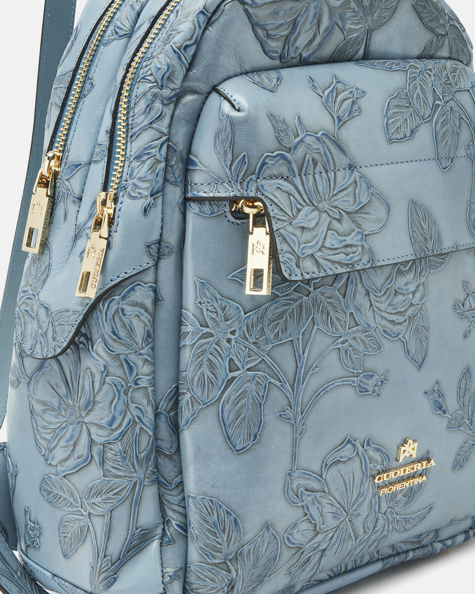 Backpack Light blue  - Backpacks - Women's Bags - Bags - Cuoieria Fiorentina