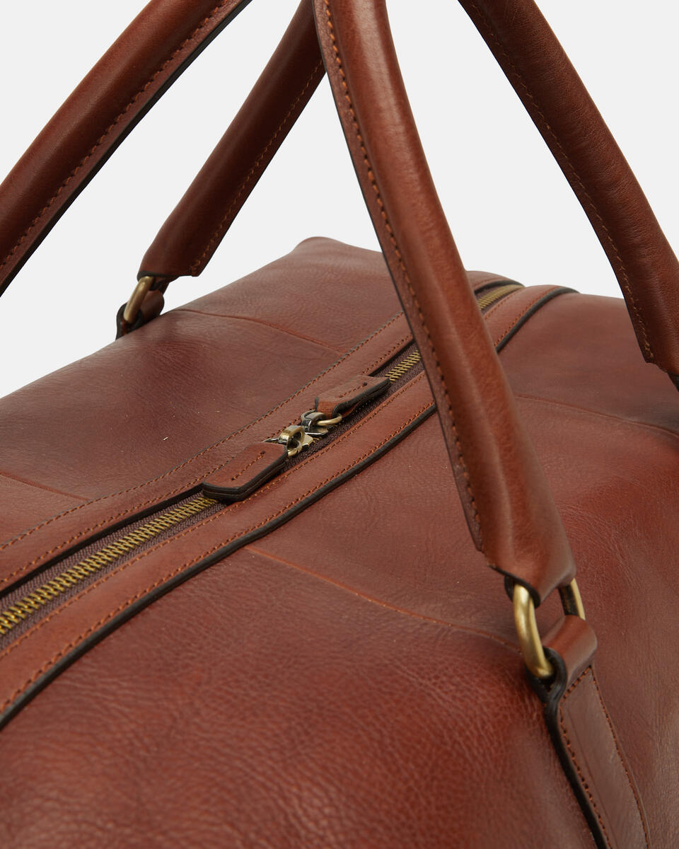 Weekender Cuoio Marrone  - Borse Da Viaggio - Borse Da Viaggio - Cuoieria Fiorentina