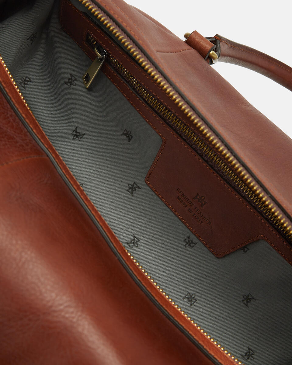 Weekender Cuoio Marrone  - Borse Da Viaggio - Borse Da Viaggio - Cuoieria Fiorentina