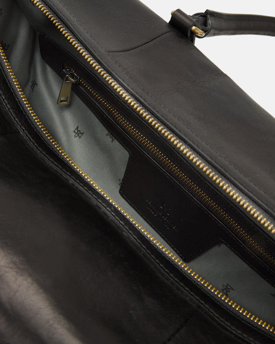 Weekender Cuoio Nero  - Borse Da Viaggio - Borse Da Viaggio - Cuoieria Fiorentina
