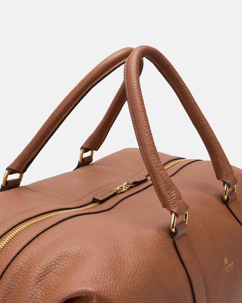 WEEKENDER Caramel  - Travel Bags - Travel Bags - Cuoieria Fiorentina