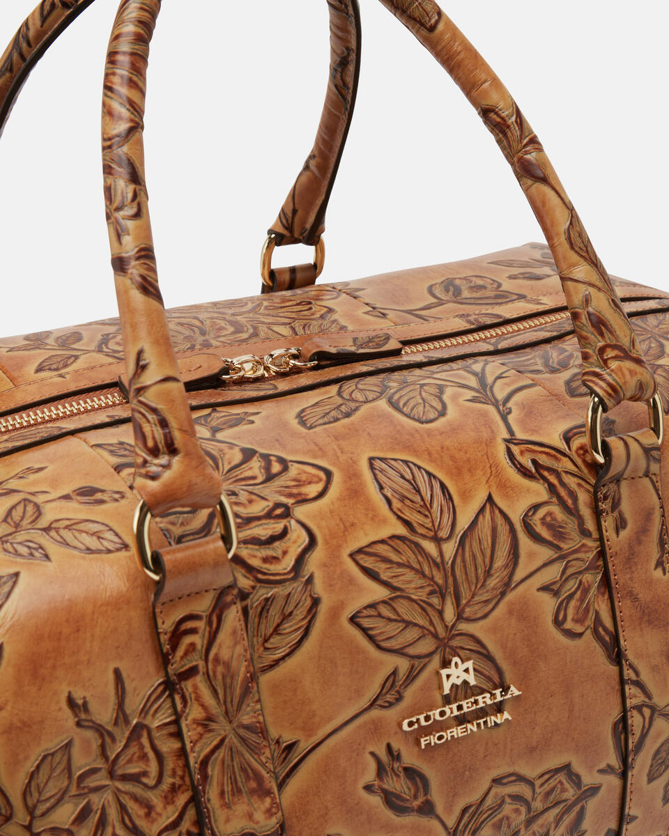 Weekender Beige  - Travel Bags - Travel Bags - Cuoieria Fiorentina