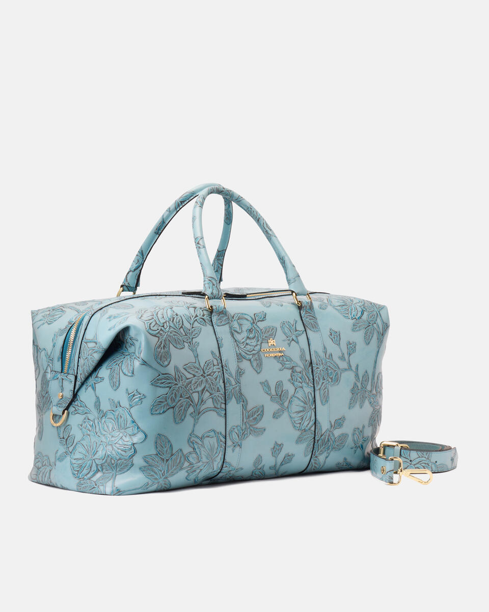 Weekender in mimi Celeste  - Borse Da Viaggio - Borse Da Viaggio - Cuoieria Fiorentina