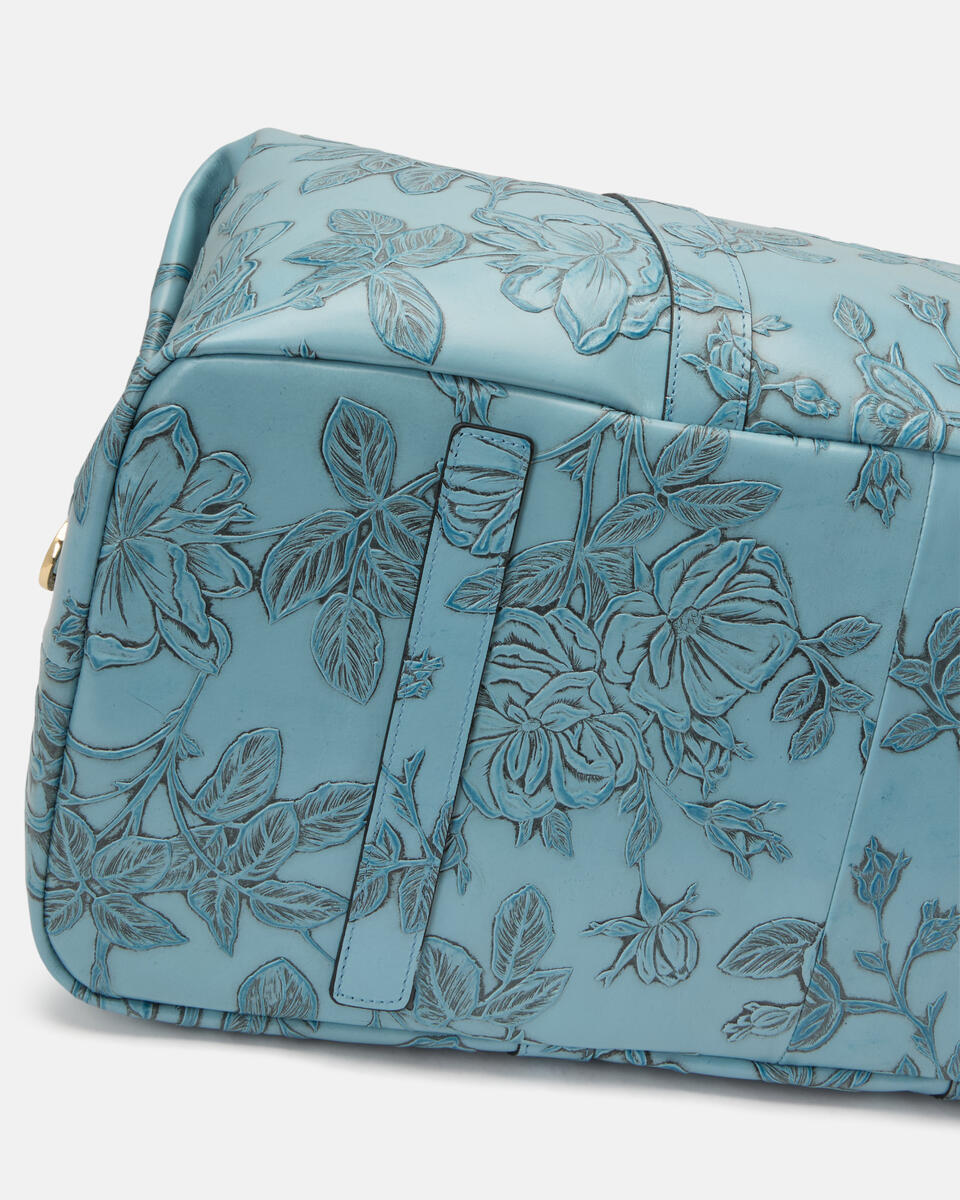 Weekender in mimi Celeste  - Borse Da Viaggio - Borse Da Viaggio - Cuoieria Fiorentina