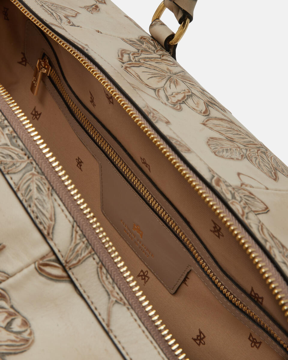 Weekender Taupe  - Travel Bags - Travel Bags - Cuoieria Fiorentina