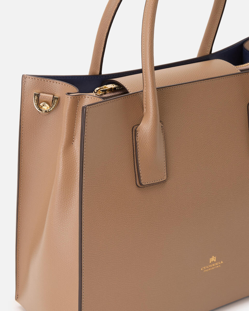 Alice medium tote bag squadrata Desert  - Tote Bag - Borse Donna - Borse - Cuoieria Fiorentina
