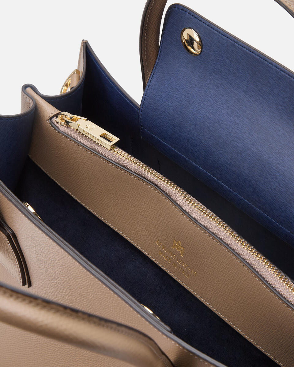 Alice medium tote bag squadrata Desert  - Tote Bag - Borse Donna - Borse - Cuoieria Fiorentina