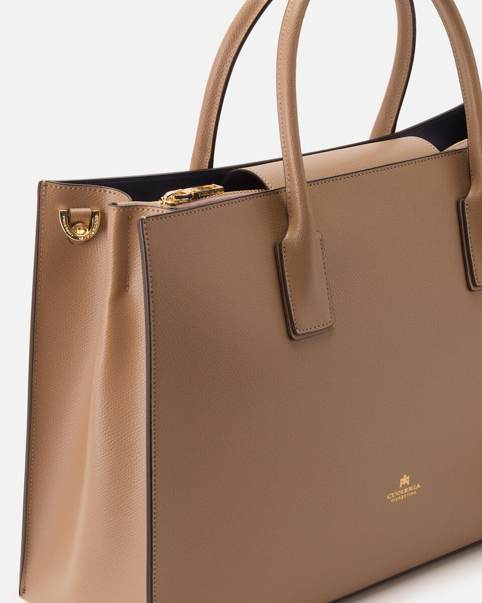 Alice big tote bag squadrata Desert  - Tote Bag - Borse Donna - Borse - Cuoieria Fiorentina
