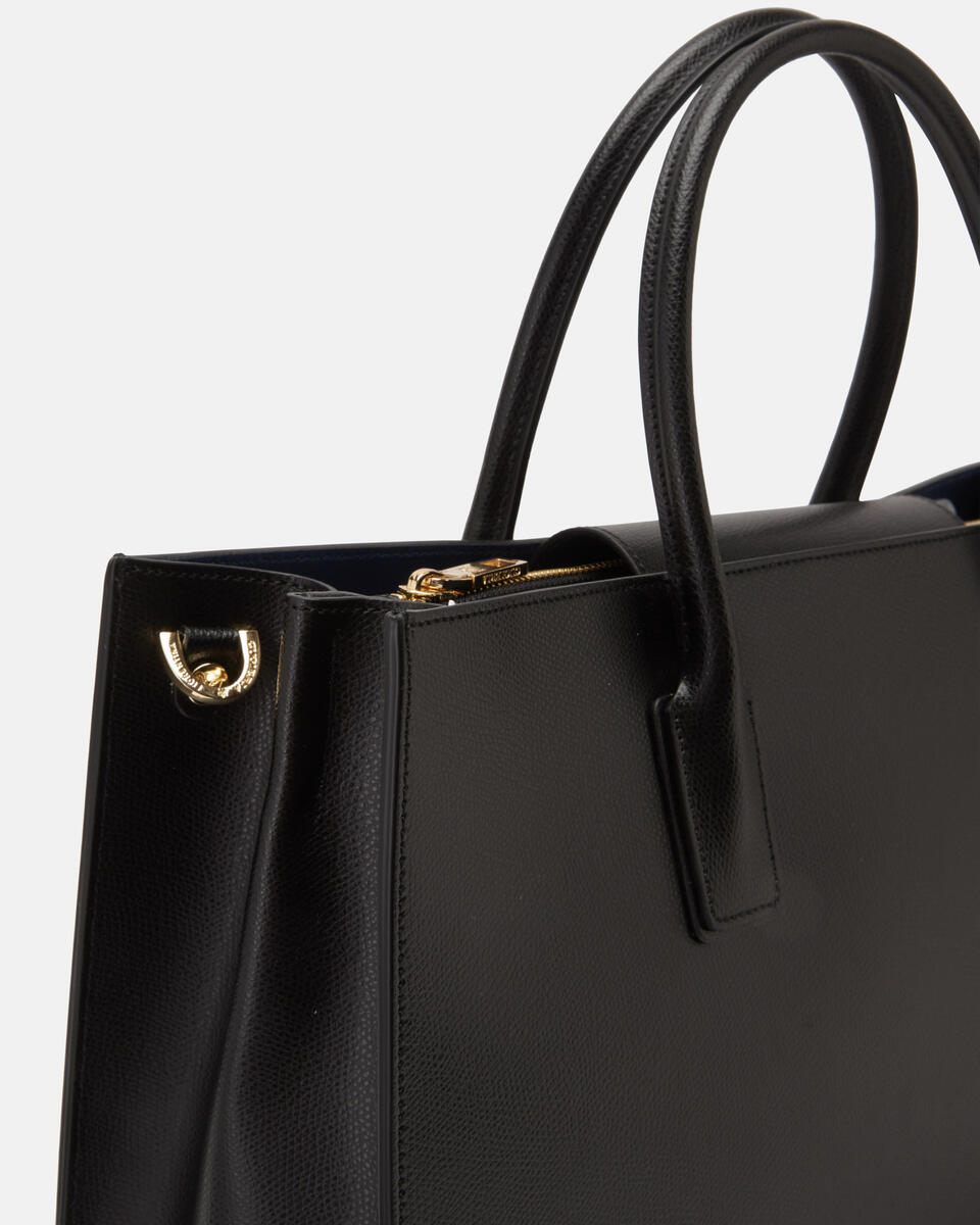Large tote bag Black  - Tote Bags - Women's Bags - Bags - Cuoieria Fiorentina