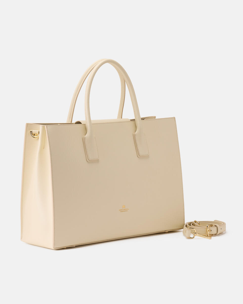 Alice big tote bag squadrata Prosecco  - Tote Bag - Borse Donna - Borse - Cuoieria Fiorentina