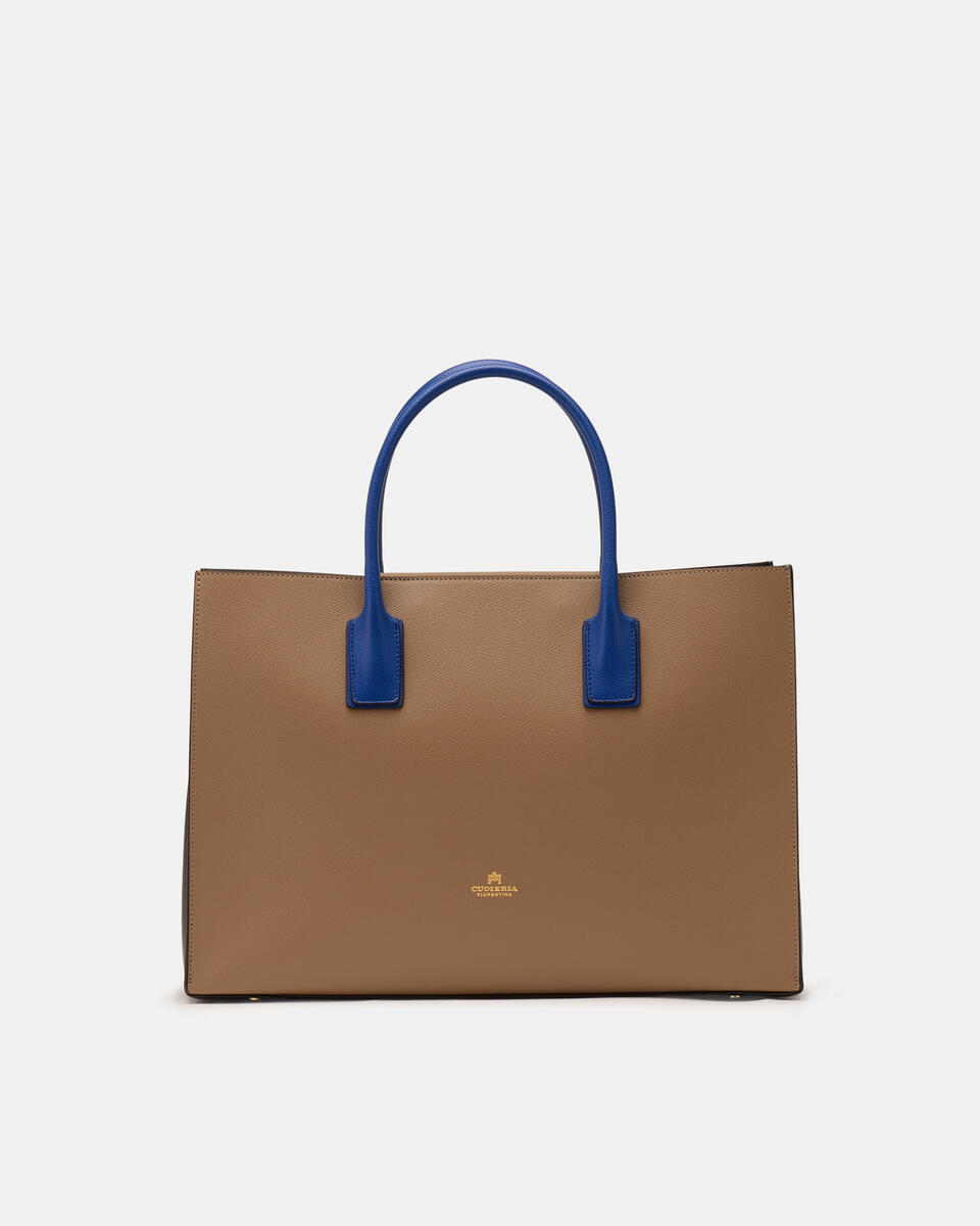 Large tote bag Desertblackbluette  - Tote Bags - Women's Bags - Bags - Cuoieria Fiorentina