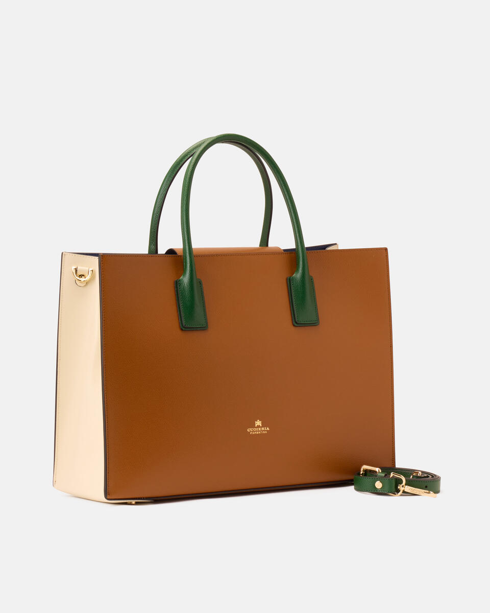 Alice big tote bag squadrata 3 colori Lionproseccoaloe  - Tote Bag - Borse Donna - Borse - Cuoieria Fiorentina