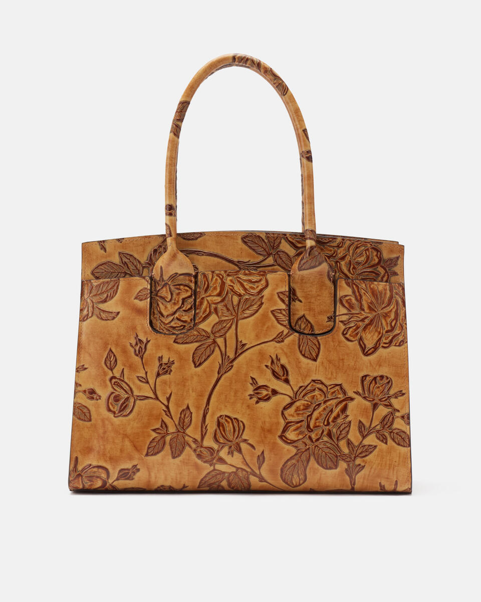 Mimi medium tote bag con dettagli in metallo Beige  - Tote Bag - Borse Donna - Borse - Cuoieria Fiorentina