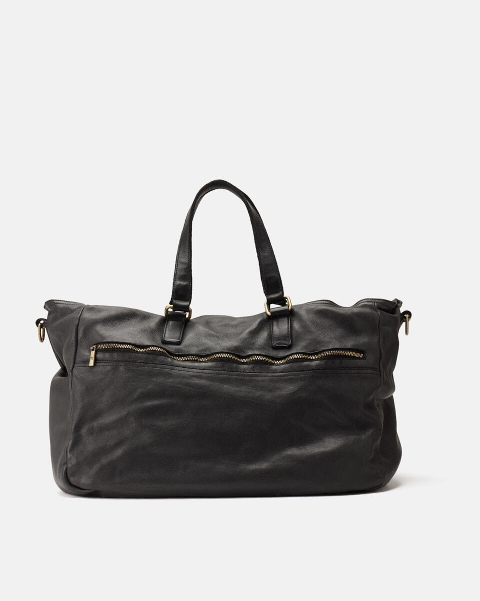 WEEKENDER Black  - Travel Bags - Men's Bags - Bags - Cuoieria Fiorentina