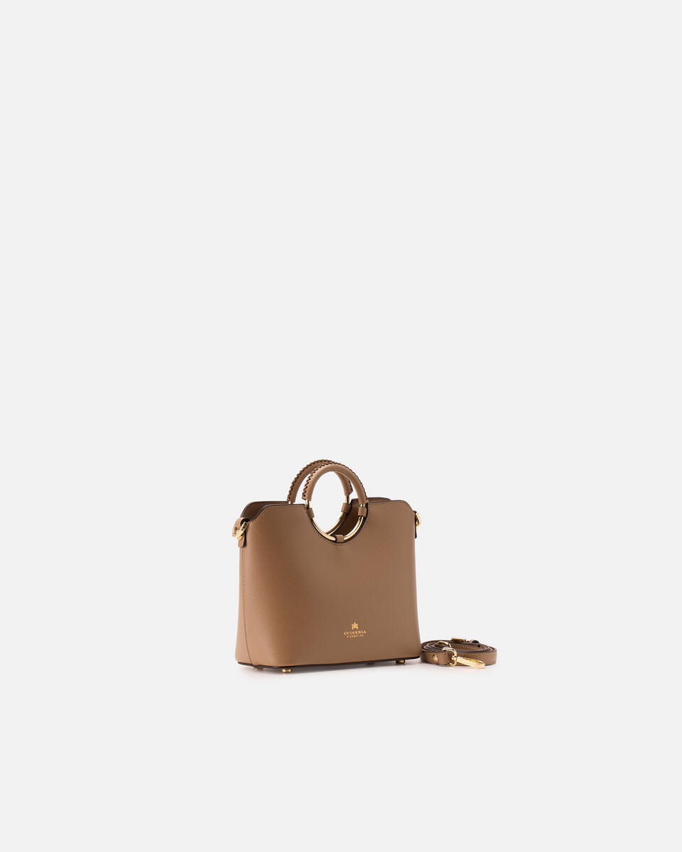 Oblò Mini Xbody in vitello palmellato Desert  - Tote Bag - Borse Donna - Borse - Cuoieria Fiorentina