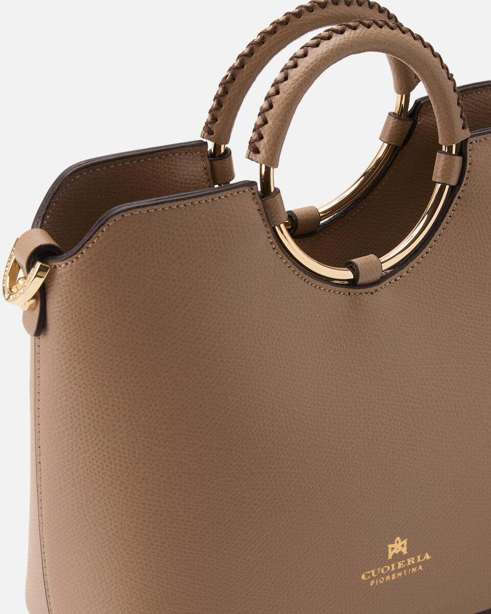 Oblò Mini Xbody in vitello palmellato Desert  - Tote Bag - Borse Donna - Borse - Cuoieria Fiorentina