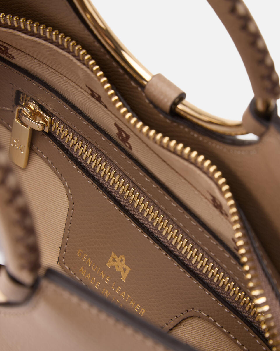 Oblò Mini Xbody in vitello palmellato Desert  - Tote Bag - Borse Donna - Borse - Cuoieria Fiorentina