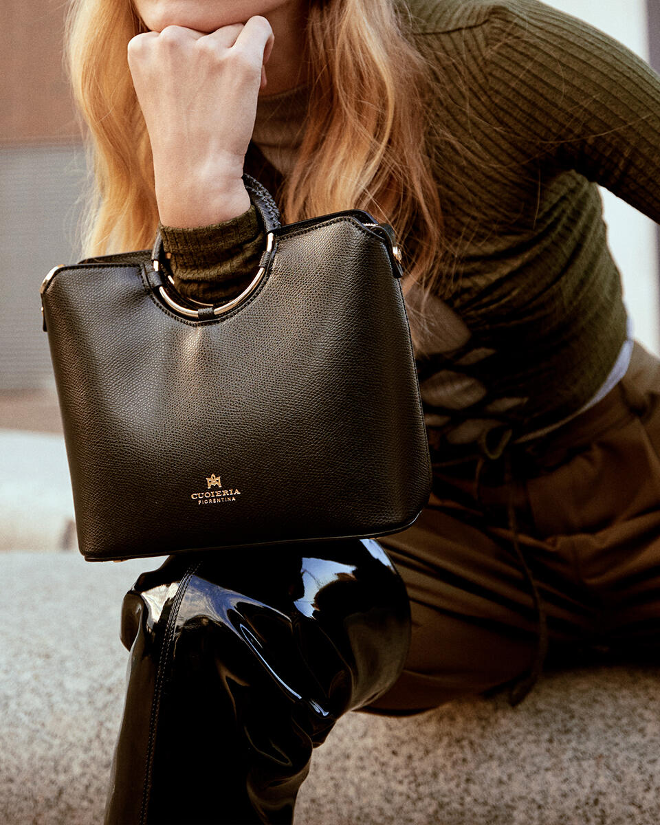Oblò Mini Xbody in vitello palmellato Desert  - Tote Bag - Borse Donna - Borse - Cuoieria Fiorentina