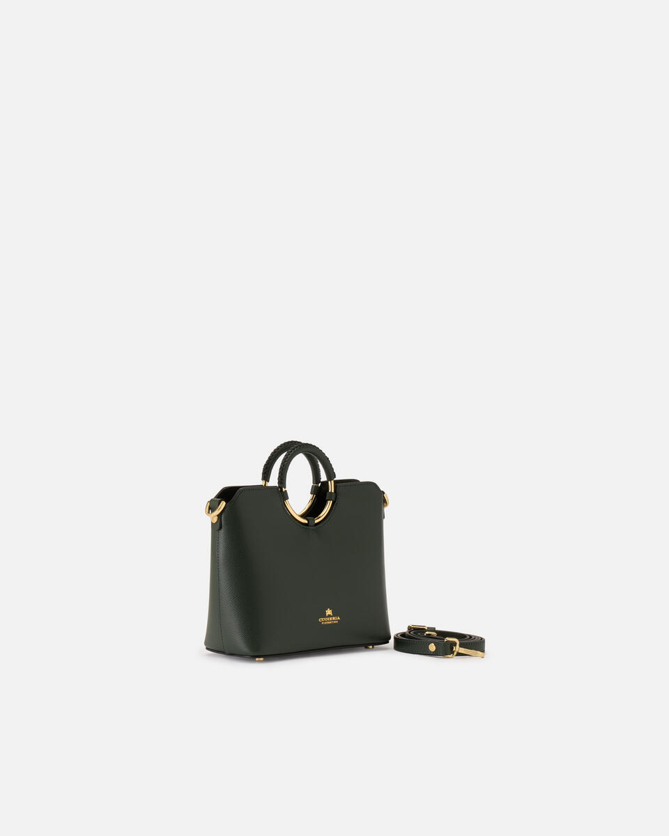 Oblò Mini Xbody in vitello palmellato Muschio  - Tote Bag - Borse Donna - Borse - Cuoieria Fiorentina