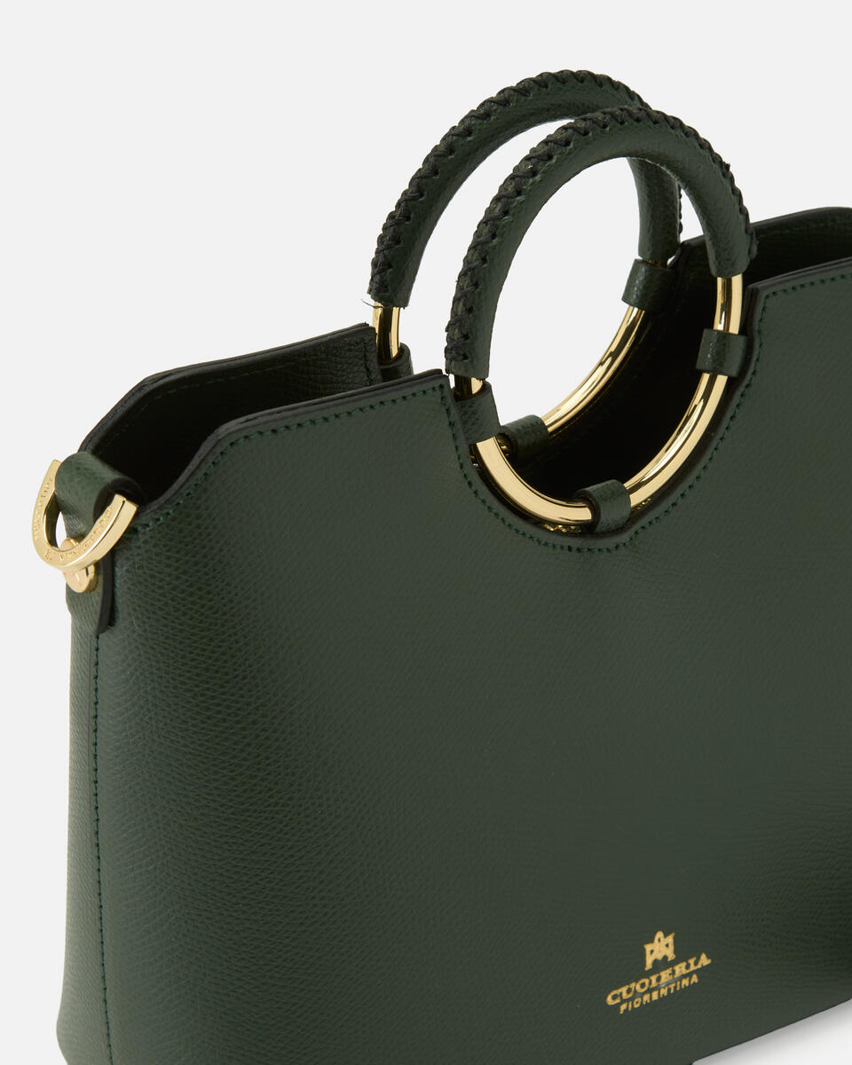 Oblò Mini Xbody in vitello palmellato Muschio  - Tote Bag - Borse Donna - Borse - Cuoieria Fiorentina