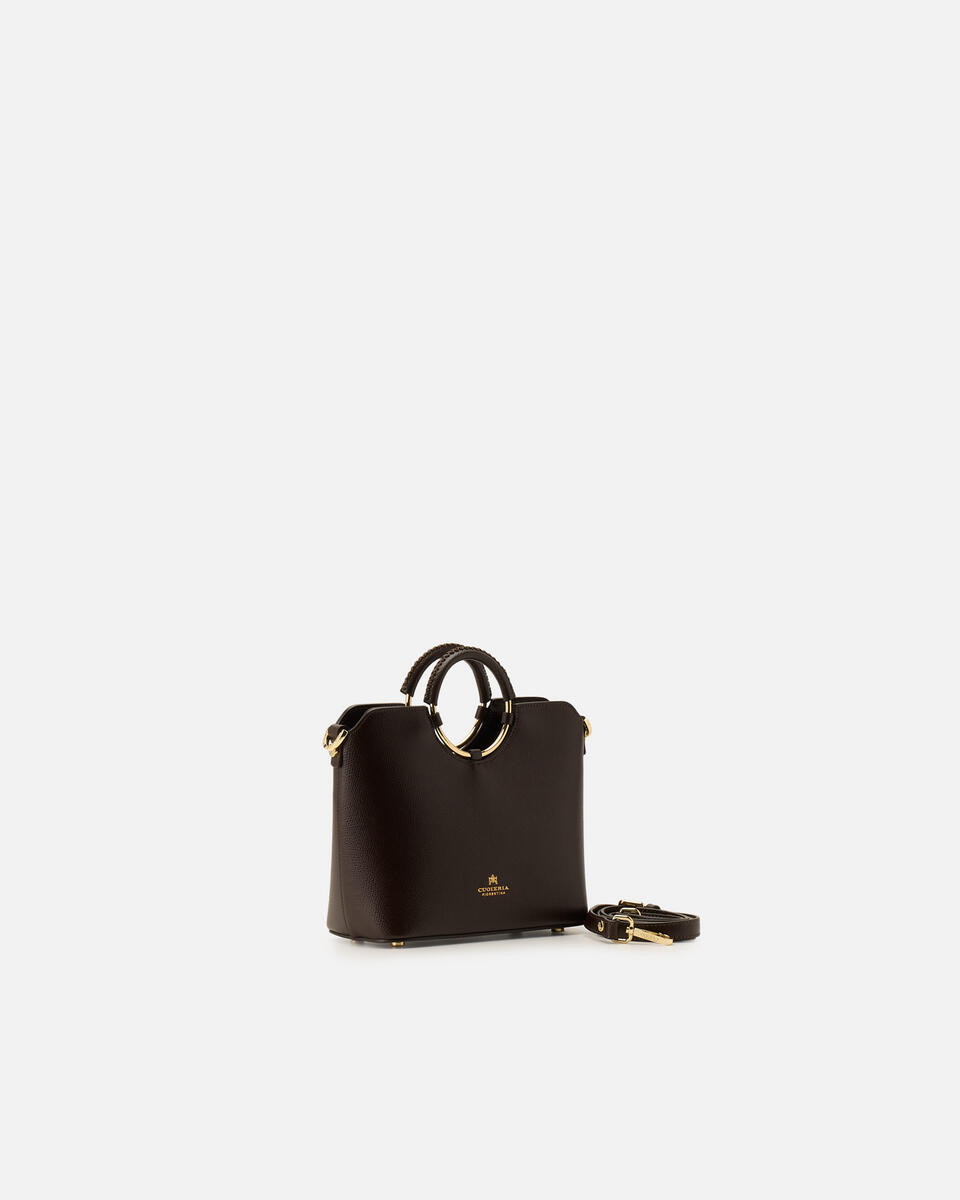 Oblò Mini Xbody in vitello palmellato Testa di moro  - Tote Bag - Borse Donna - Borse - Cuoieria Fiorentina
