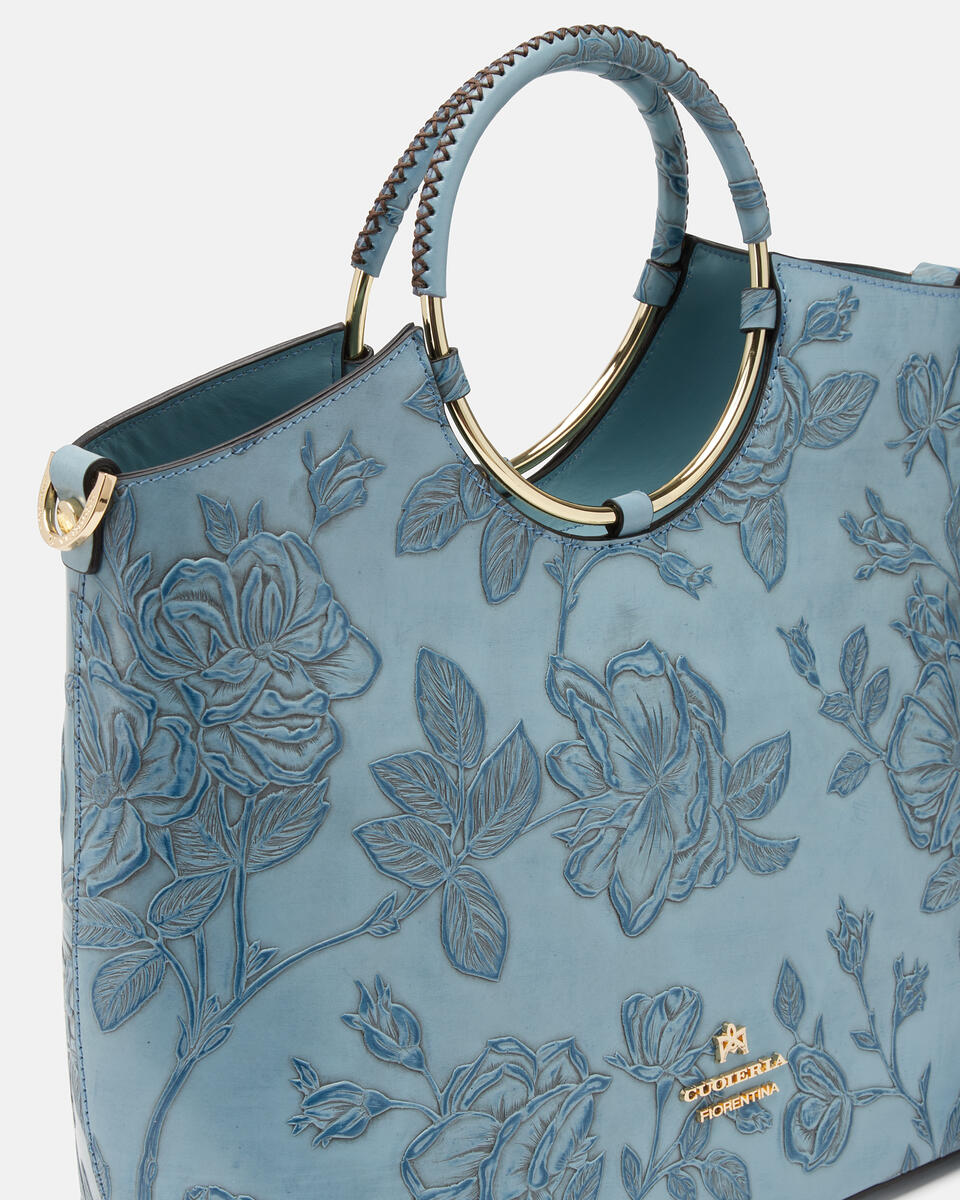 Mimì Tote bag Celeste  - Tote Bag - Borse Donna - Borse - Cuoieria Fiorentina