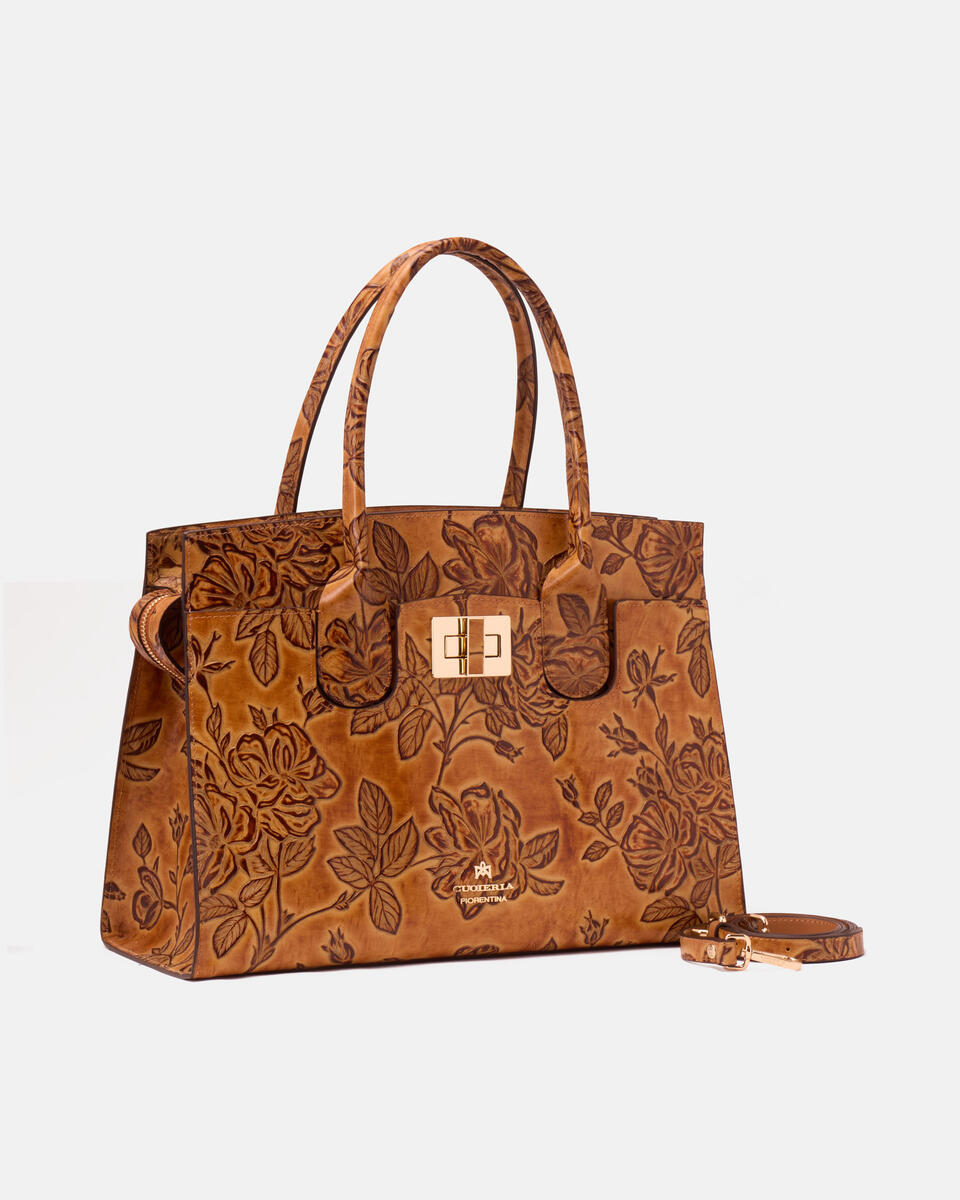 Large tote bag Beige  - Tote Bags - Women's Bags - Bags - Cuoieria Fiorentina