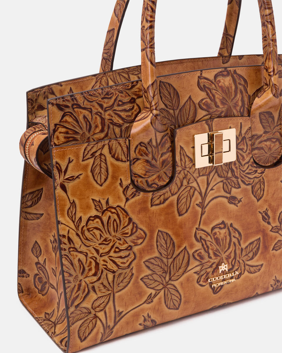 Large tote bag Beige  - Tote Bags - Women's Bags - Bags - Cuoieria Fiorentina
