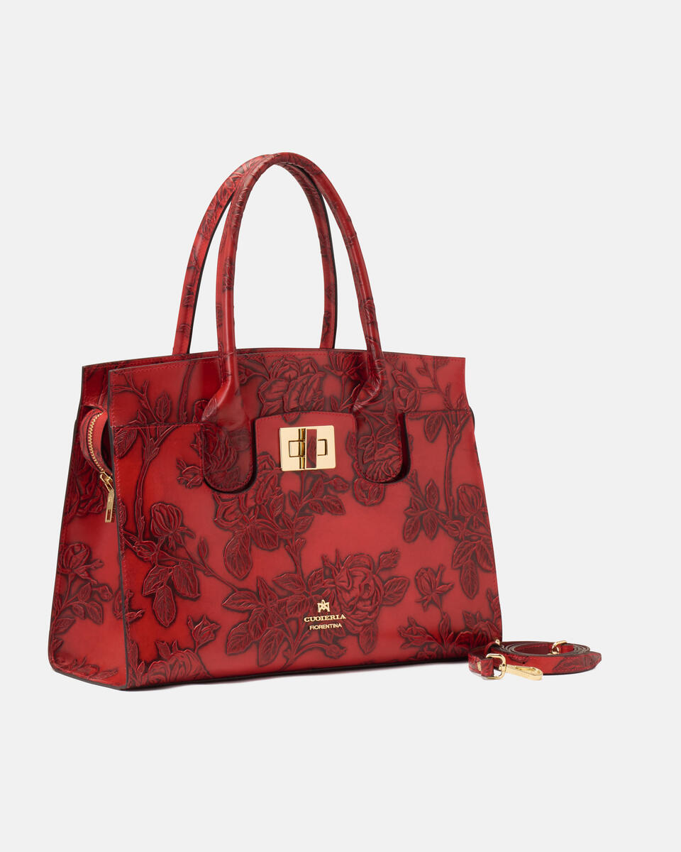 Large tote bag Red  - Tote Bags - Women's Bags - Bags - Cuoieria Fiorentina
