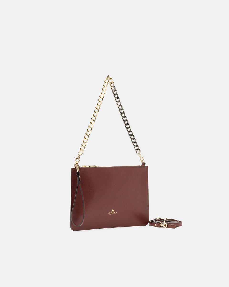 Alice pochette media con bracciale Bordeaux  - Pochette - Borse Donna - Borse - Cuoieria Fiorentina