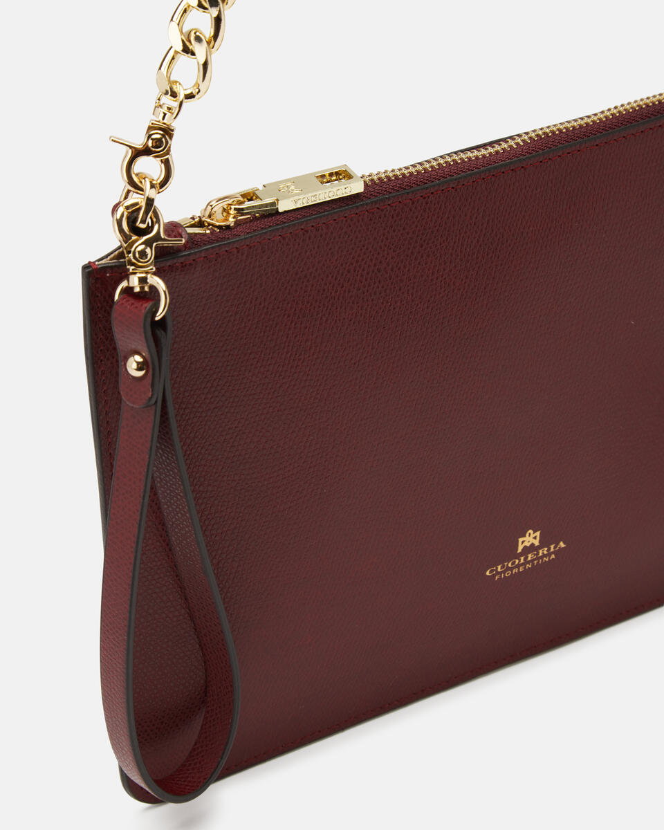 Alice pochette media con bracciale Bordeaux  - Pochette - Borse Donna - Borse - Cuoieria Fiorentina
