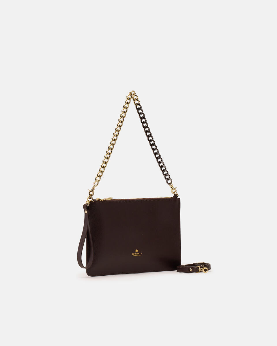 Pochette Dark brown  - Clutch Bags - Women's Bags - Bags - Cuoieria Fiorentina