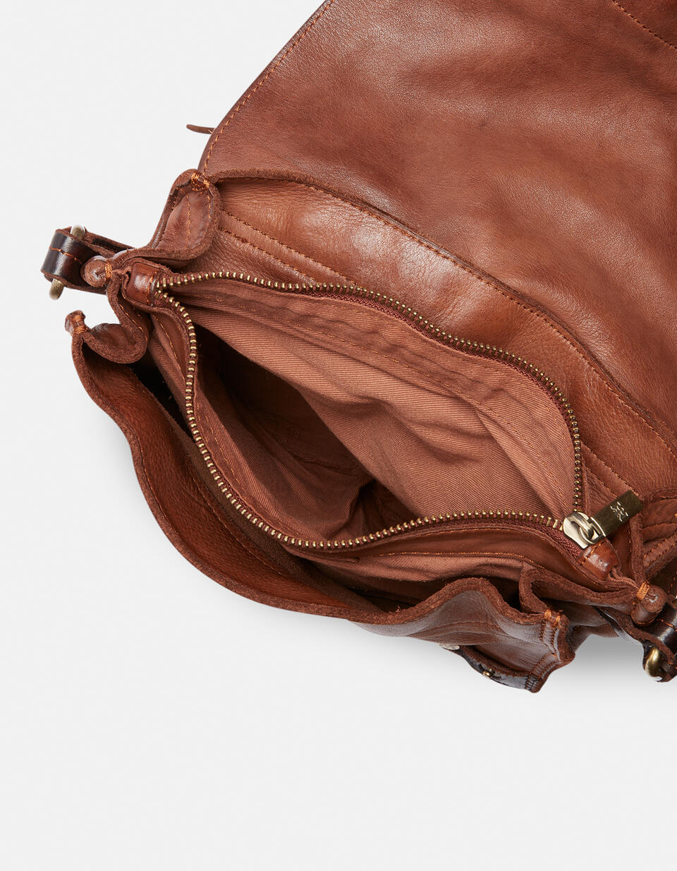 Small Messenger Burned  - Crossbody Bags - Men's Bags - Bags - Cuoieria Fiorentina