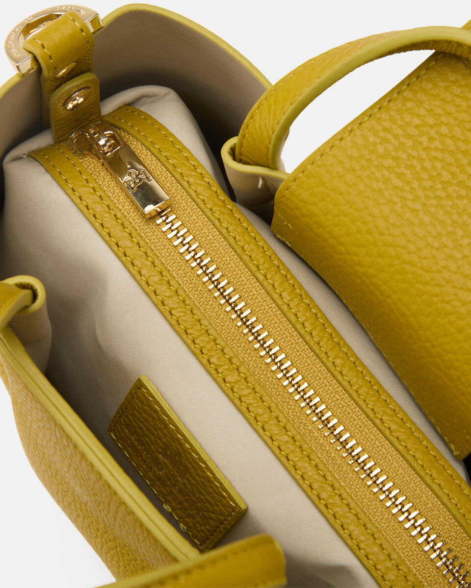 Candy Mini Tote bag Acid green  - Tote Bag - Borse Donna - Borse - Cuoieria Fiorentina