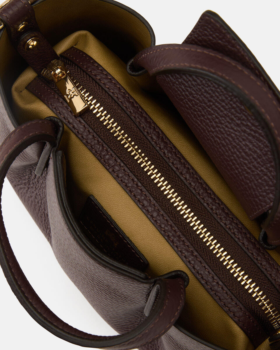 Candy Mini Tote bag Coffee  - Tote Bag - Borse Donna - Borse - Cuoieria Fiorentina