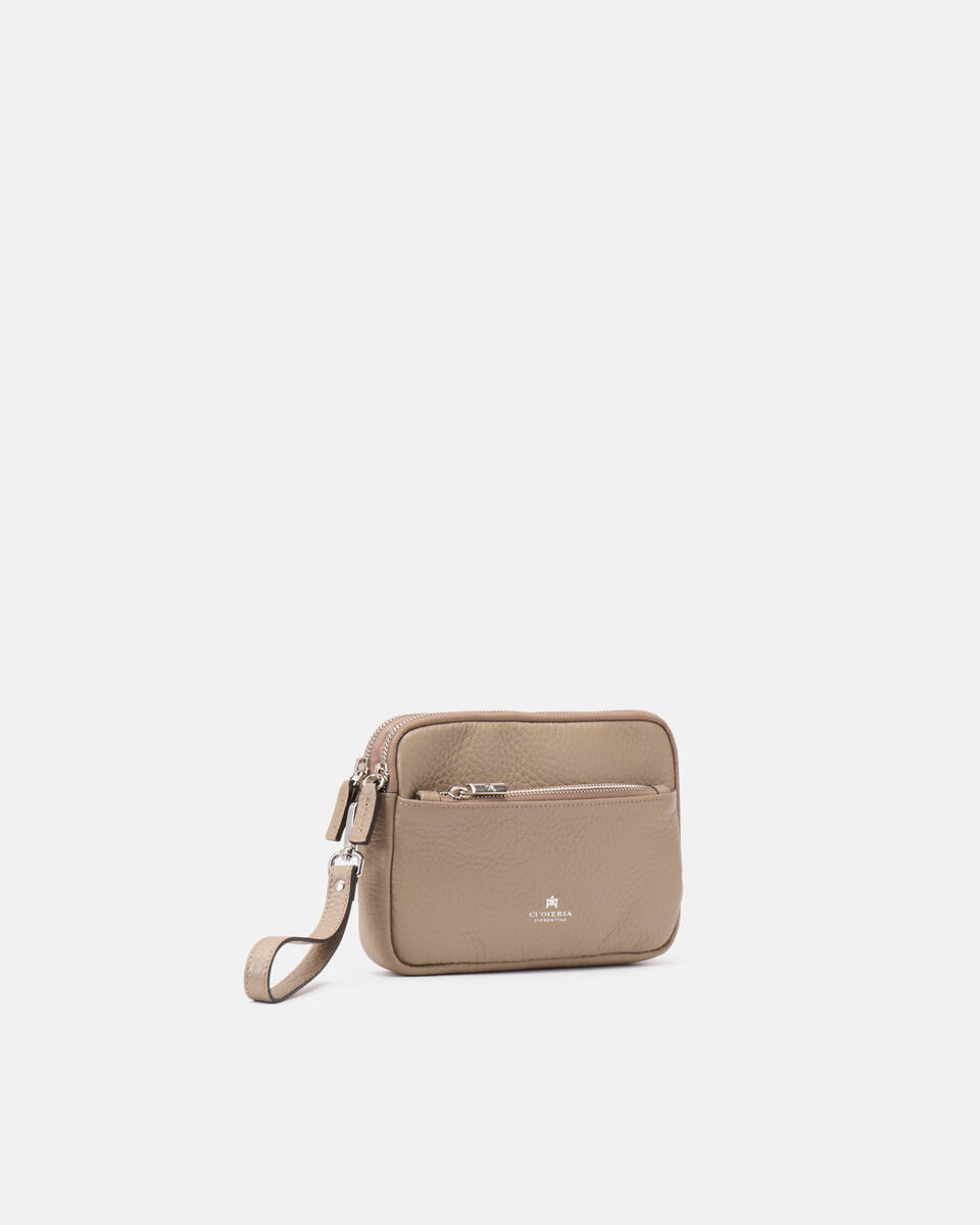 Brad Pochette Taupe  - Pochette - Borse Uomo - Borse - Cuoieria Fiorentina