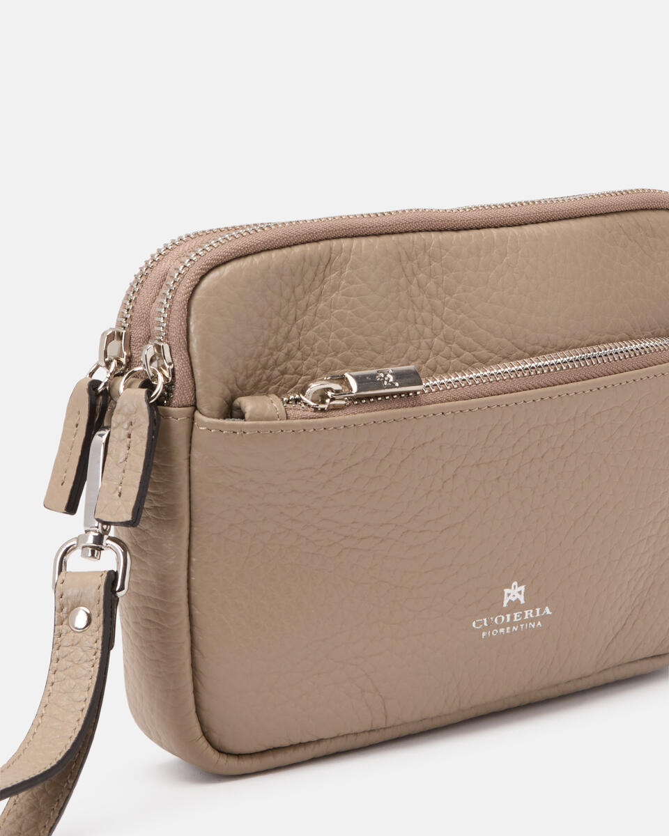 Brad Pochette Taupe  - Pochette - Borse Uomo - Borse - Cuoieria Fiorentina