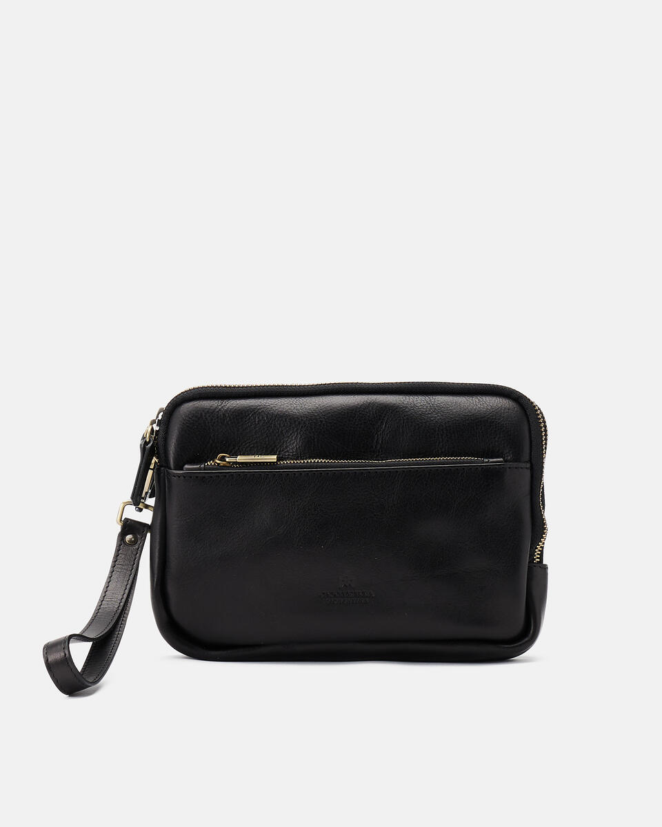 POCHETTE Black  - Clutch Bags - Men's Bags - Bags - Cuoieria Fiorentina