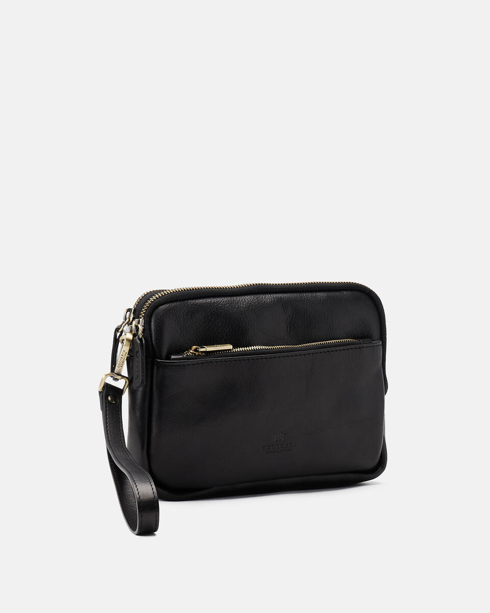 POCHETTE Black  - Clutch Bags - Men's Bags - Bags - Cuoieria Fiorentina