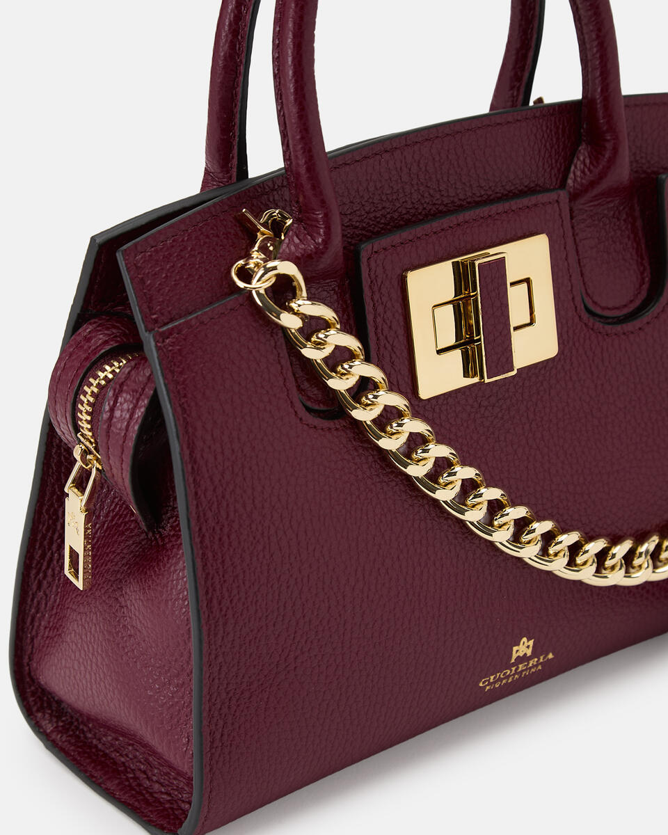 Bella Soft Small Tote Bordeaux  - Tote Bag - Borse Donna - Borse - Cuoieria Fiorentina