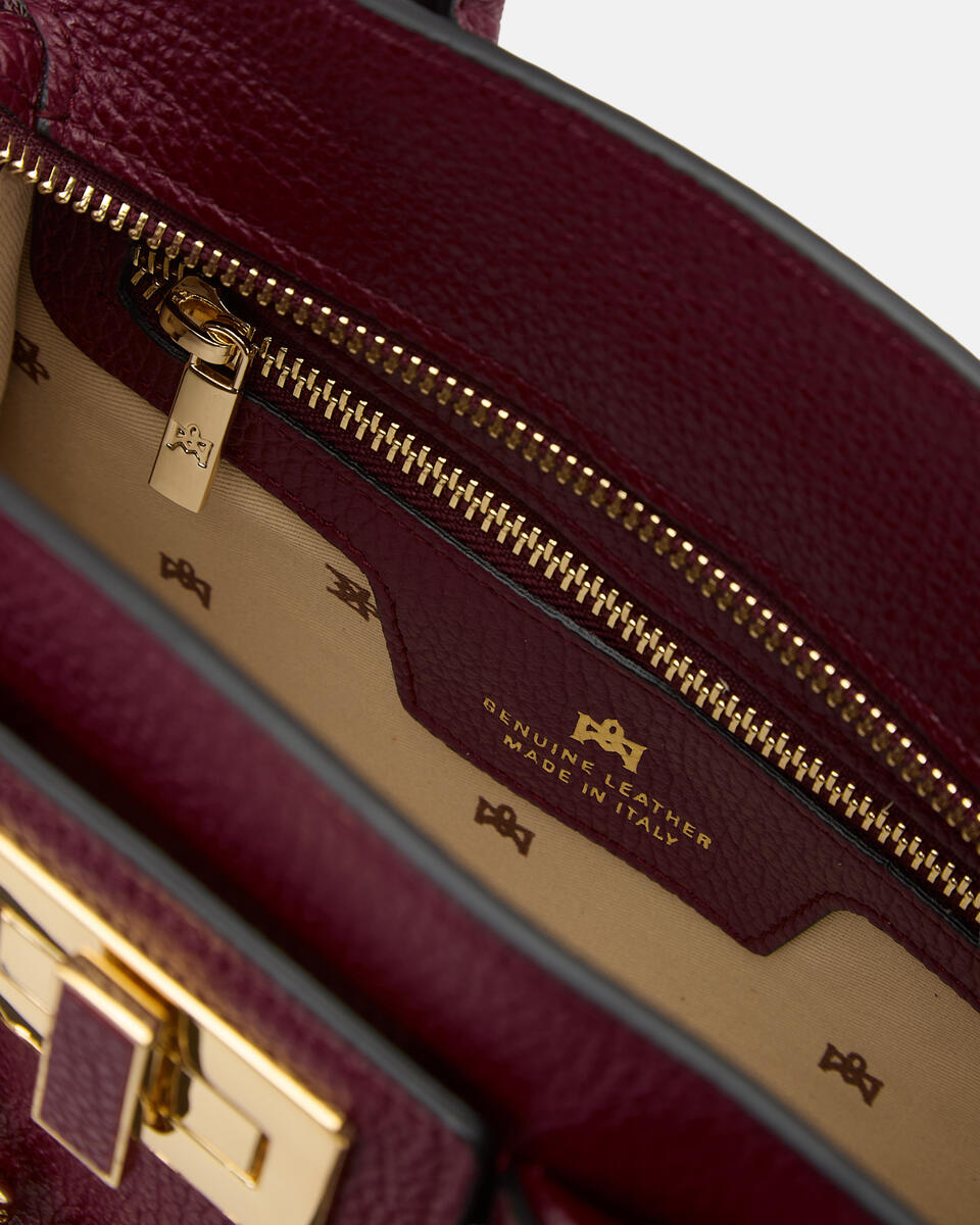 Bella Soft Small Tote Bordeaux  - Tote Bag - Borse Donna - Borse - Cuoieria Fiorentina